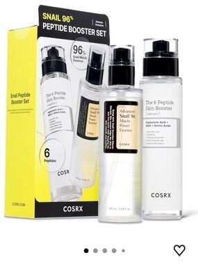 COSRX Snail Mucin 96% Peptide Booster Set Korean Skin Care Gift Set Face Serum